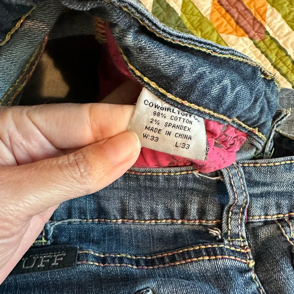 Cowgirl Tuff Women's Blue Jeans - Picture 5 of 5